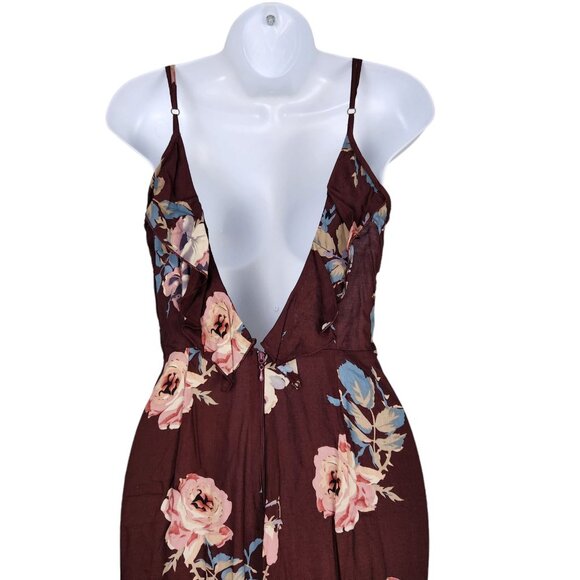 Show Me Your MuMu Jumpsuit SZ Small Cropped Floral Ruffle Jumpsuit - Picture 7 of 9